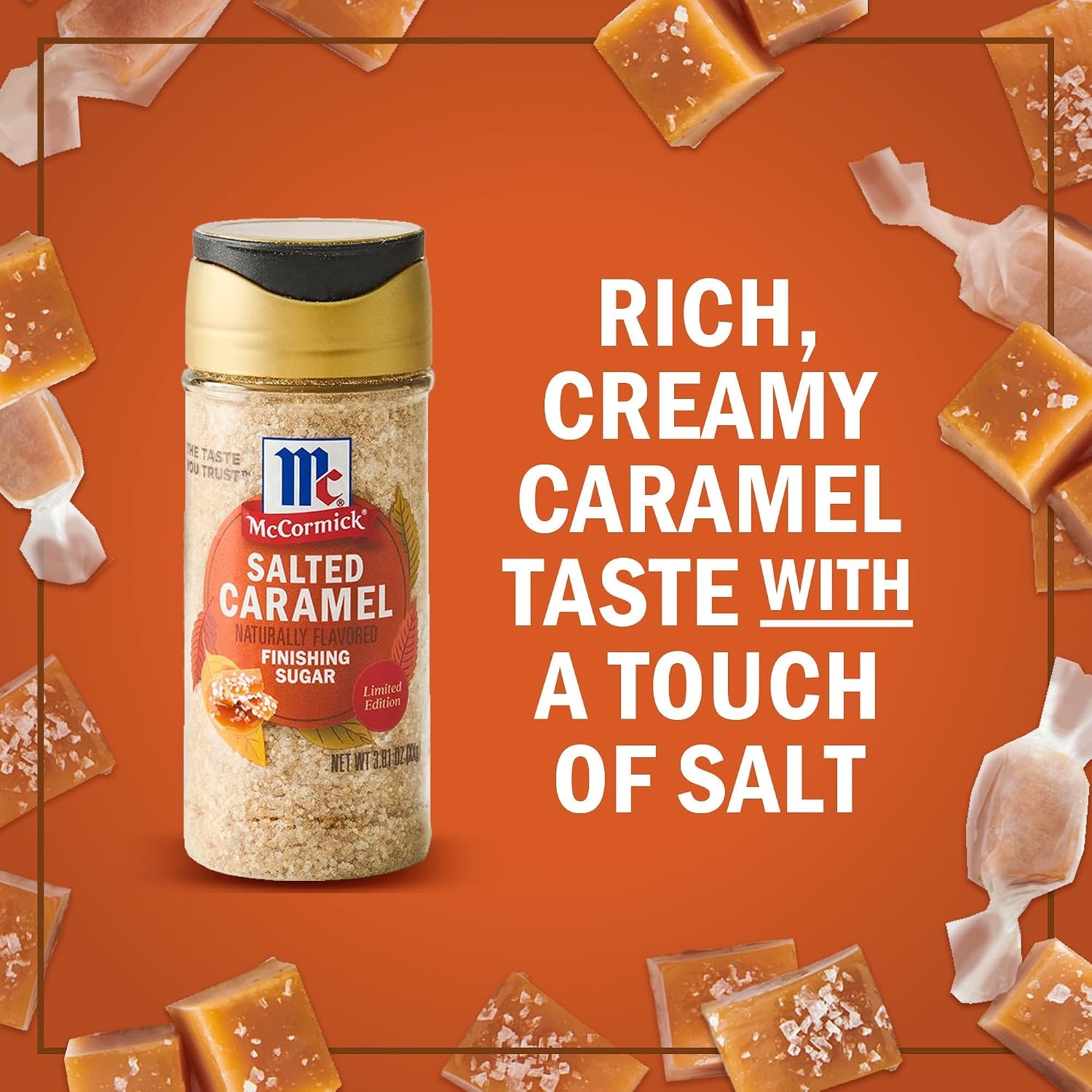 image:imageMcCormick Finishing Sugar Maple Brown Sugar Limited Edition Classic Flavor Pairing of Maple with Rich Brown Sugar For Coffee Cookies amp More 309 ozSalted Caramel