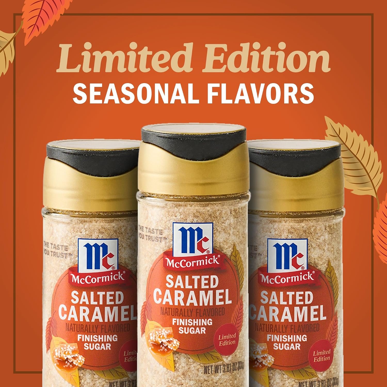 image:imageMcCormick Finishing Sugar Maple Brown Sugar Limited Edition Classic Flavor Pairing of Maple with Rich Brown Sugar For Coffee Cookies amp More 309 ozSalted Caramel