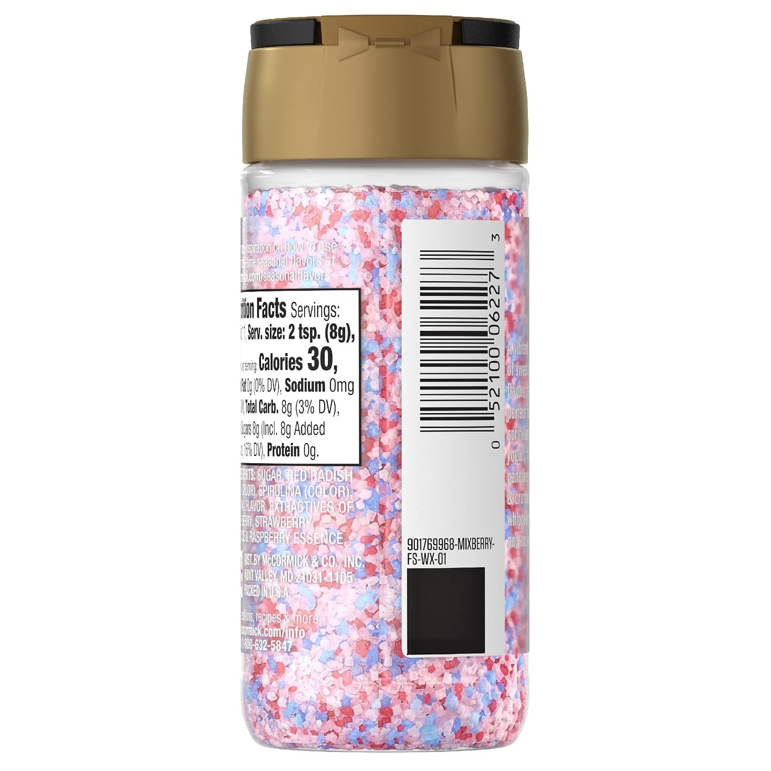image:imageMcCormick Finishing Sugar Mixed Berry Limited Edition Sweet Berry Flavors Sprinkle on Breakfast and Dessert Favorites Garnish Beverages 315 oz315 Ounce Pack of 2