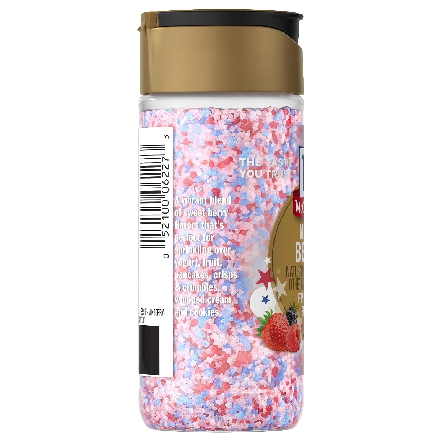 image:imageMcCormick Finishing Sugar Mixed Berry Limited Edition Sweet Berry Flavors Sprinkle on Breakfast and Dessert Favorites Garnish Beverages 315 oz315 Ounce Pack of 1
