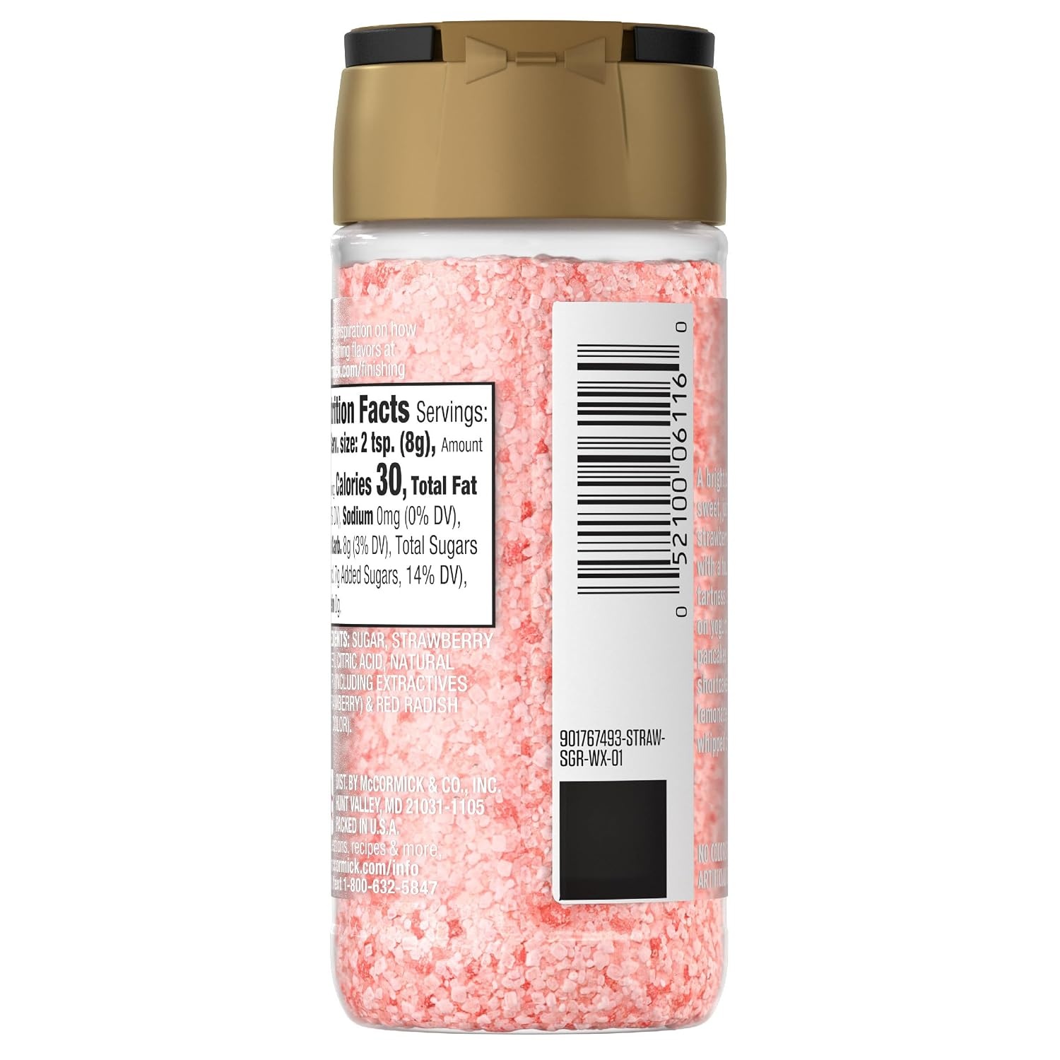 image:imageMcCormick Finishing Sugar Strawberry Sweet Strawberry Flavor Perfect For Adding A Fruity Sweetness to Breakfast Items Sprinkle on Baked Goods or Stir into Beverages 367 oz367 Ounce Pack of 1