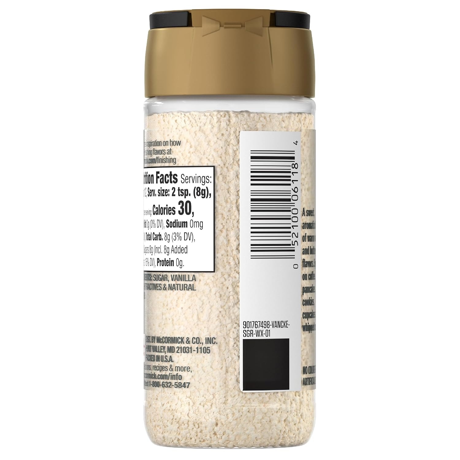 image:imageMcCormick Finishing Sugar Vanilla Cake Warm Vanilla and Buttery Cake Flavors Add a Touch of Sweetness to Coffee Treats amp More Garnish Beverages No Colors From Artificial Sources 349 oz349 Ounce Pack of 1