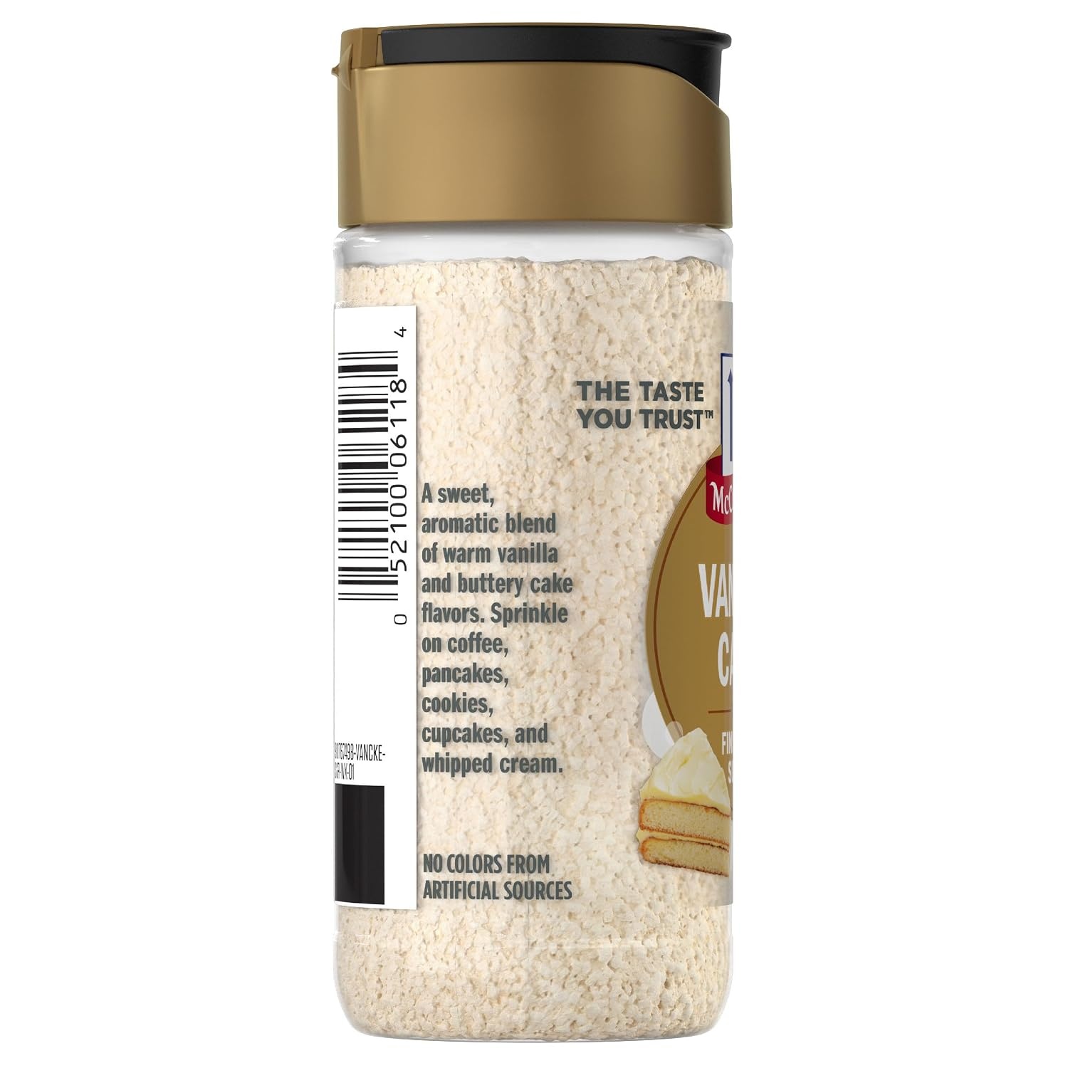 image:imageMcCormick Finishing Sugar Vanilla Cake Warm Vanilla and Buttery Cake Flavors Add a Touch of Sweetness to Coffee Treats amp More Garnish Beverages No Colors From Artificial Sources 349 oz349 Ounce Pack of 1