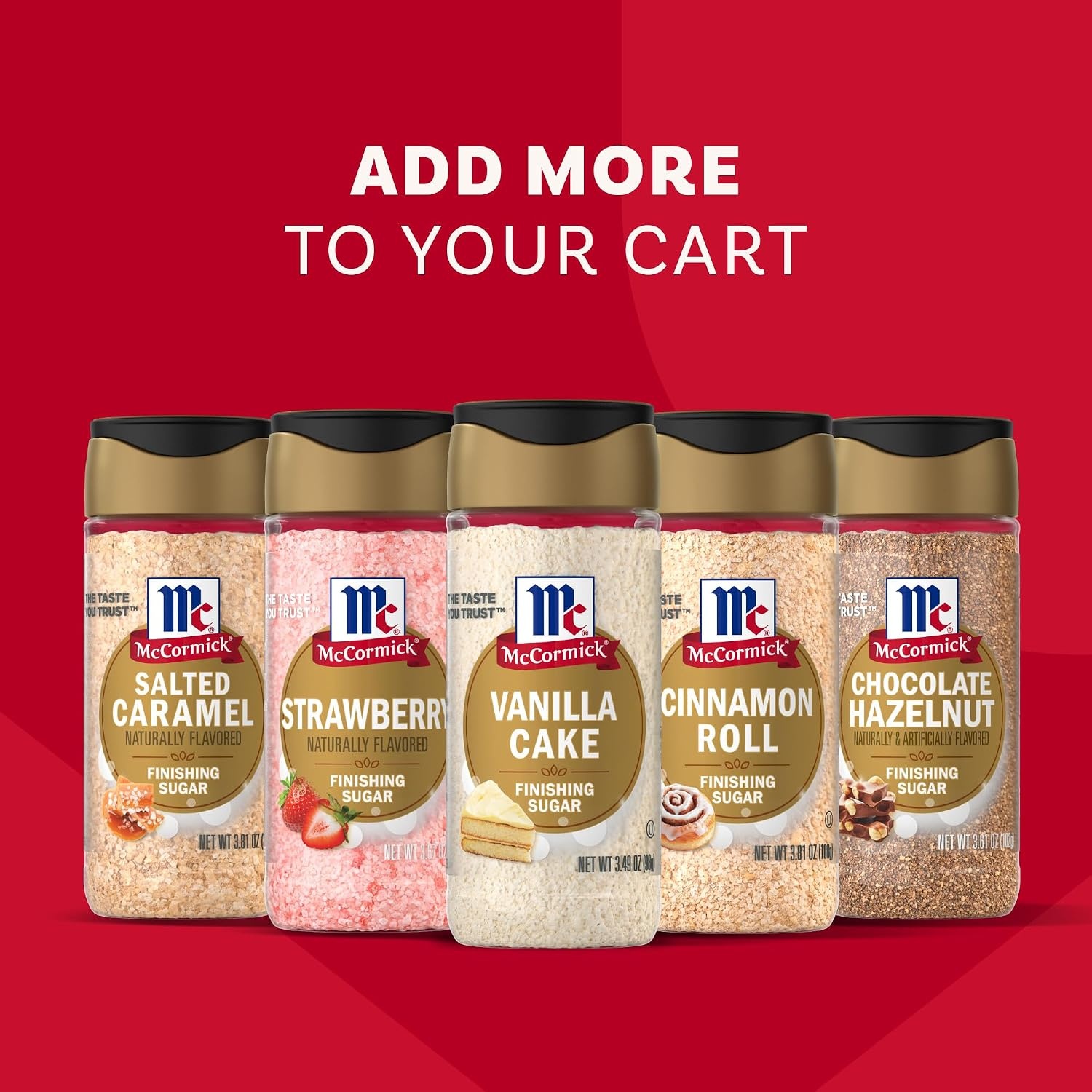 image:imageMcCormick Finishing Sugar Vanilla Cake Warm Vanilla and Buttery Cake Flavors Add a Touch of Sweetness to Coffee Treats amp More Garnish Beverages No Colors From Artificial Sources 349 oz349 Ounce Pack of 1