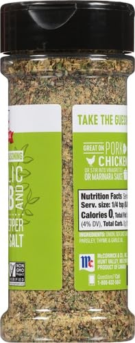 image:imageMcCormick Garlic Herb and Black Pepper and Sea Salt All Purpose Seasoning 437 oz437 Ounce Pack of 2