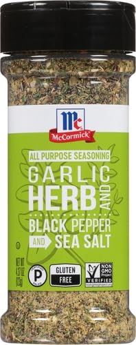 image:imageMcCormick Garlic Herb and Black Pepper and Sea Salt All Purpose Seasoning 437 oz437 Ounce Pack of 2