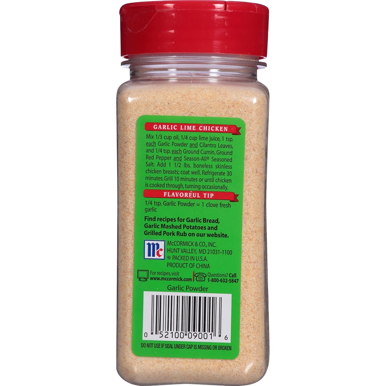 image:imageMcCormick Garlic Powder Non GMO Made from Fresh Whole Garlic Cloves For Bringing Consistent Flavor to Favorite Foods While Cooking 875 oz1225 Ounce Pack of 1