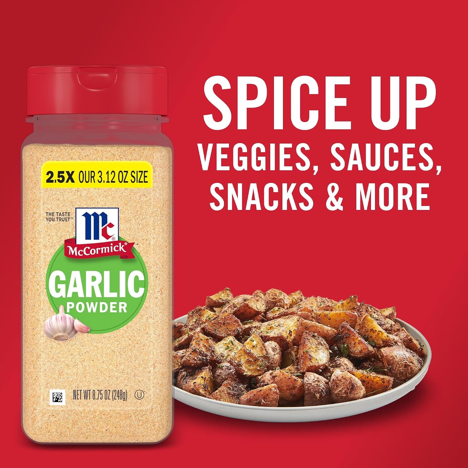 image:imageMcCormick Garlic Powder Non GMO Made from Fresh Whole Garlic Cloves For Bringing Consistent Flavor to Favorite Foods While Cooking 875 oz875 Ounce Pack of 1