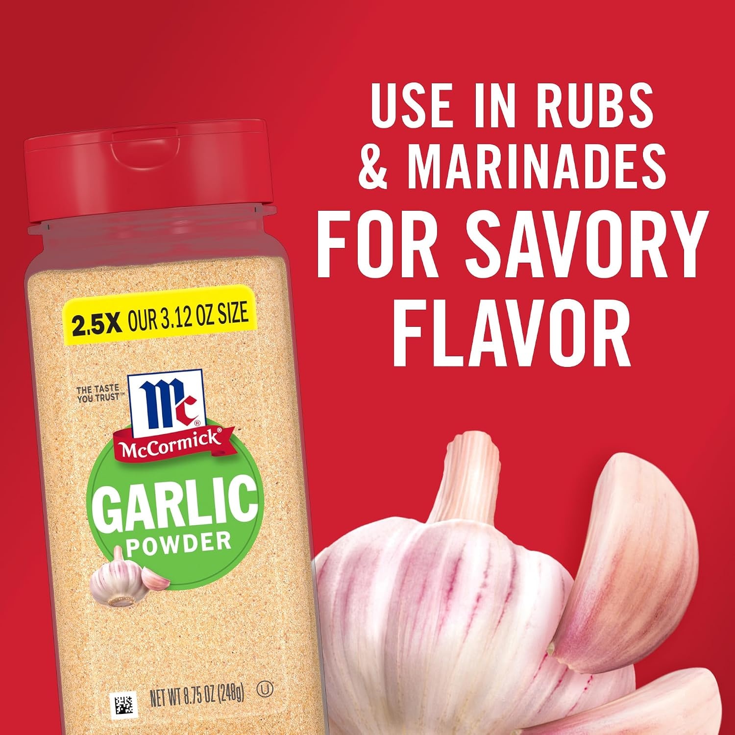 image:imageMcCormick Garlic Powder Non GMO Made from Fresh Whole Garlic Cloves For Bringing Consistent Flavor to Favorite Foods While Cooking 875 oz875 Ounce Pack of 1