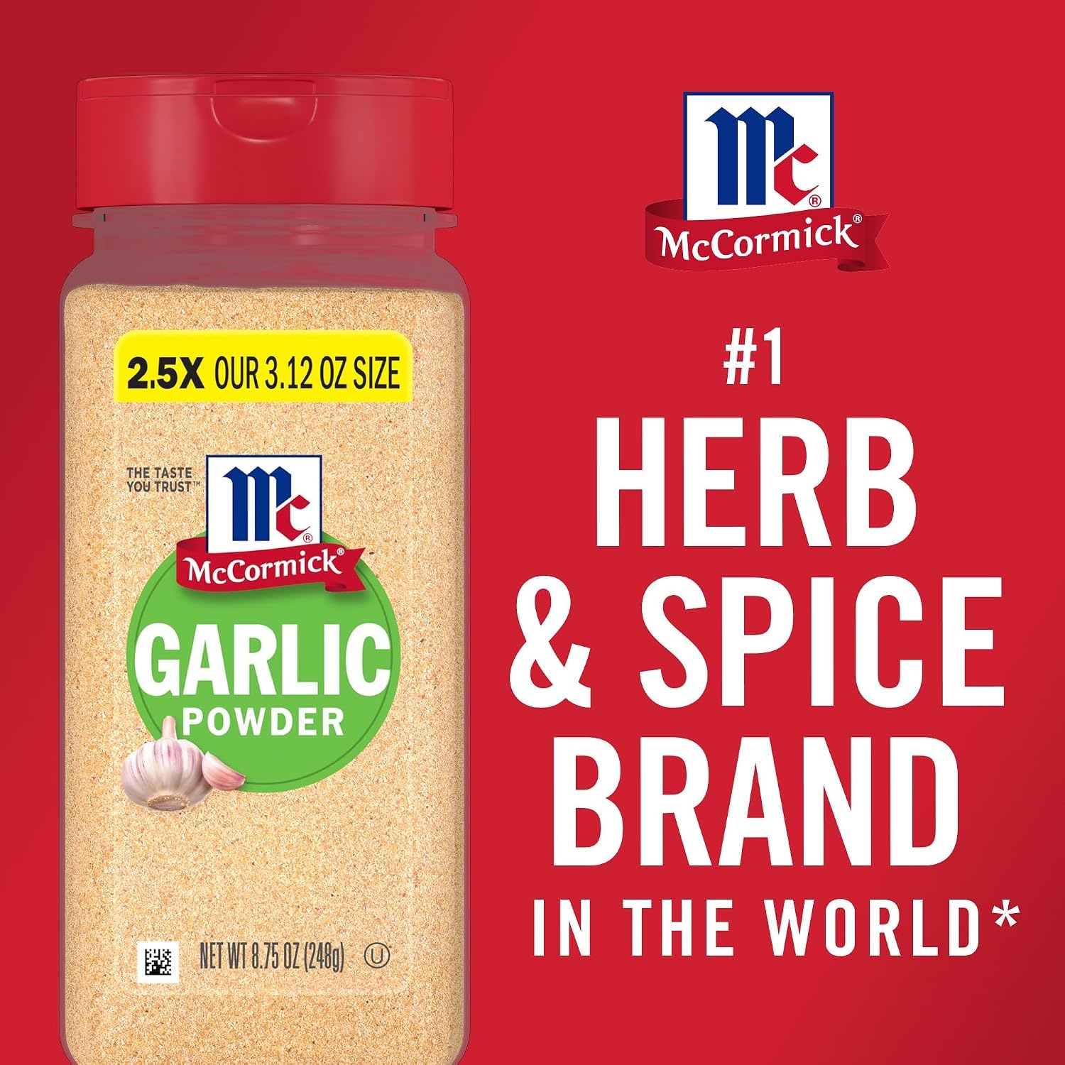 image:imageMcCormick Garlic Powder Non GMO Made from Fresh Whole Garlic Cloves For Bringing Consistent Flavor to Favorite Foods While Cooking 875 oz875 Ounce Pack of 1