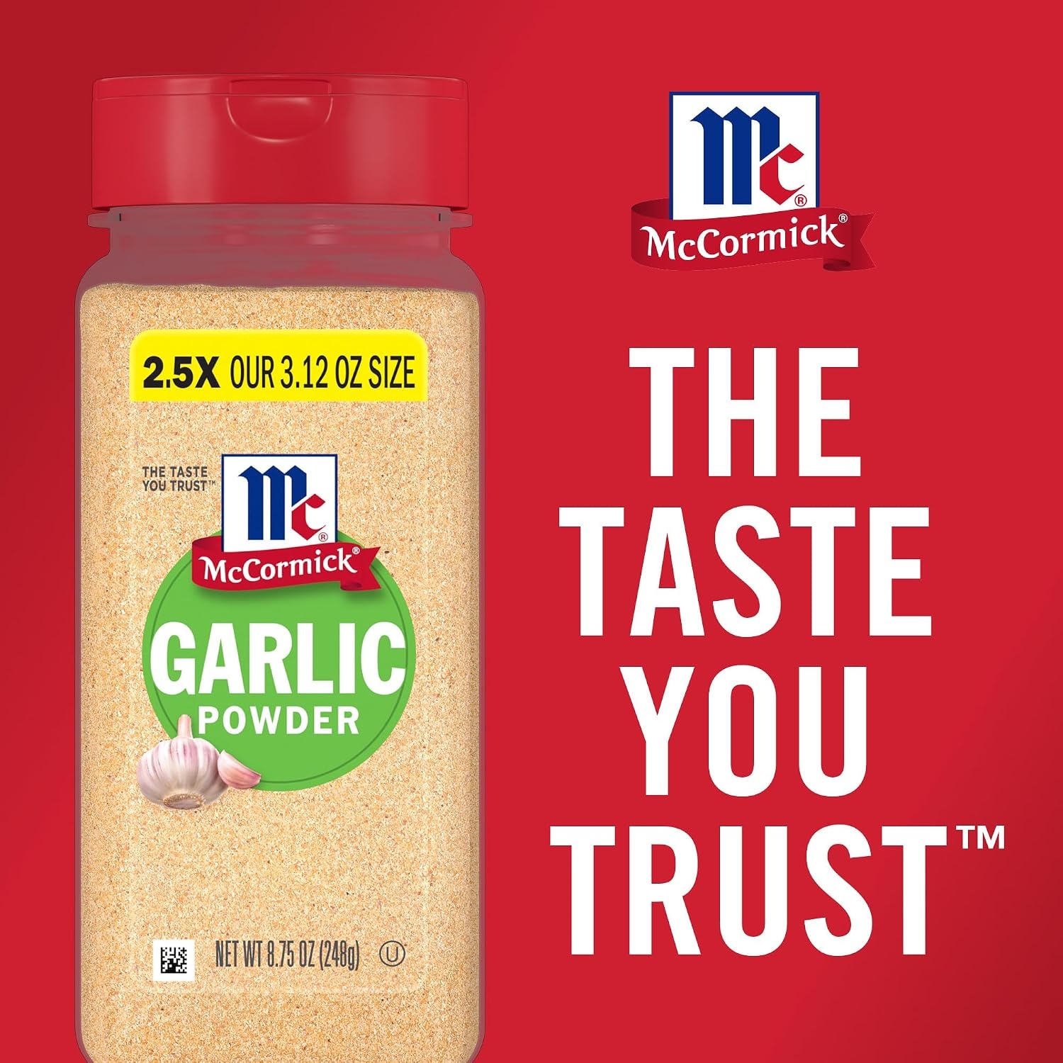 image:imageMcCormick Garlic Powder Non GMO Made from Fresh Whole Garlic Cloves For Bringing Consistent Flavor to Favorite Foods While Cooking 875 oz875 Ounce Pack of 1