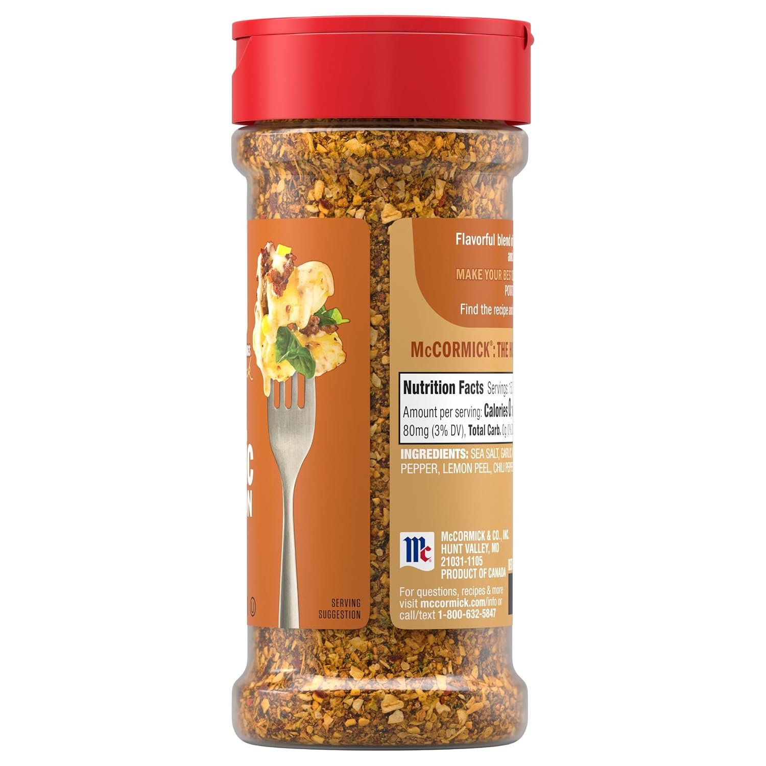 image:imageMcCormick Garlic and Onion Black Pepper and Sea Salt All Purpose Seasoning 425 oz Pack of 6