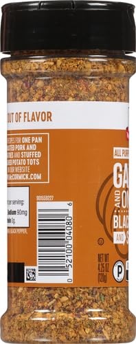 image:imageMcCormick Garlic and Onion Black Pepper and Sea Salt All Purpose Seasoning 425 ozGarlic and Onion Black Pepper and Sea Salt