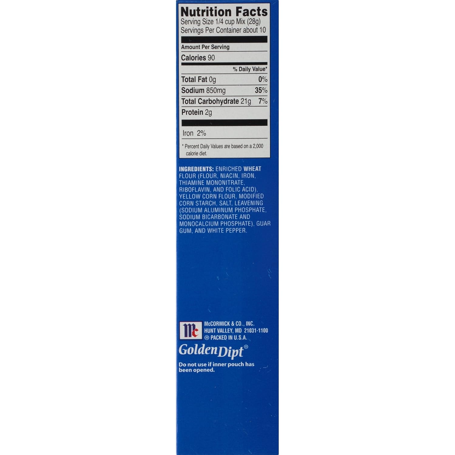 image:imageMcCormick Golden Dipt Beer Batter Seafood Batter Mix 10 oz10 Ounce Pack of 8