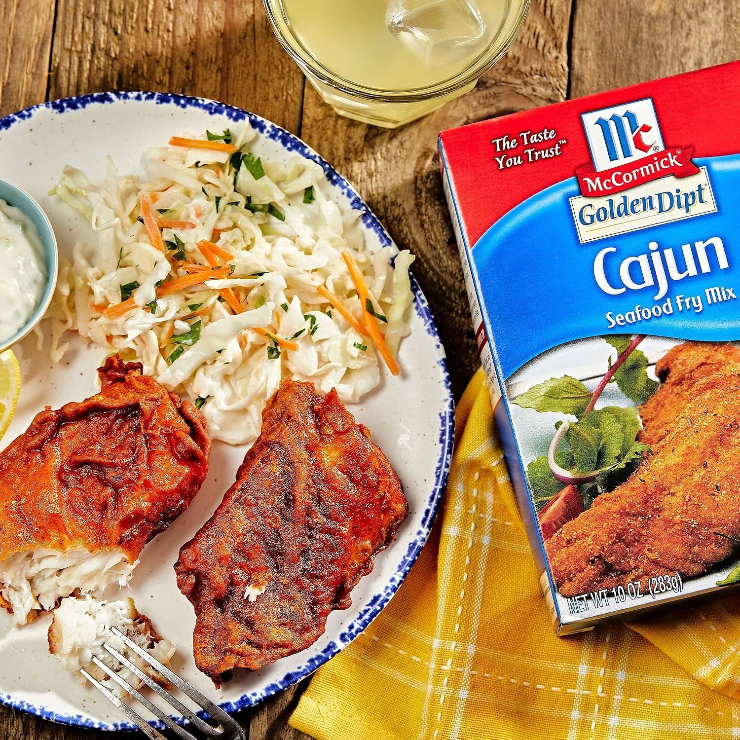 image:imageMcCormick Golden Dipt Cajun Seafood Fry Mix 10 oz10 Ounce Pack of 8