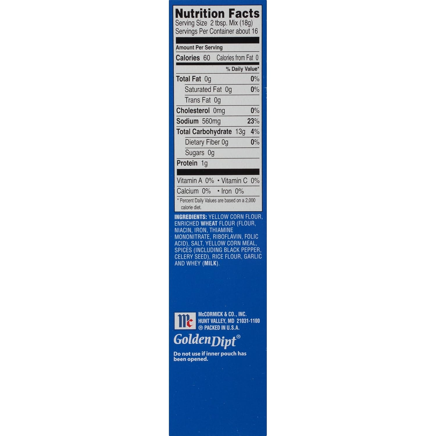 image:imageMcCormick Golden Dipt Fish Fry Seafood Fry Mix 10 oz Pack of 810 Ounce Pack of 8