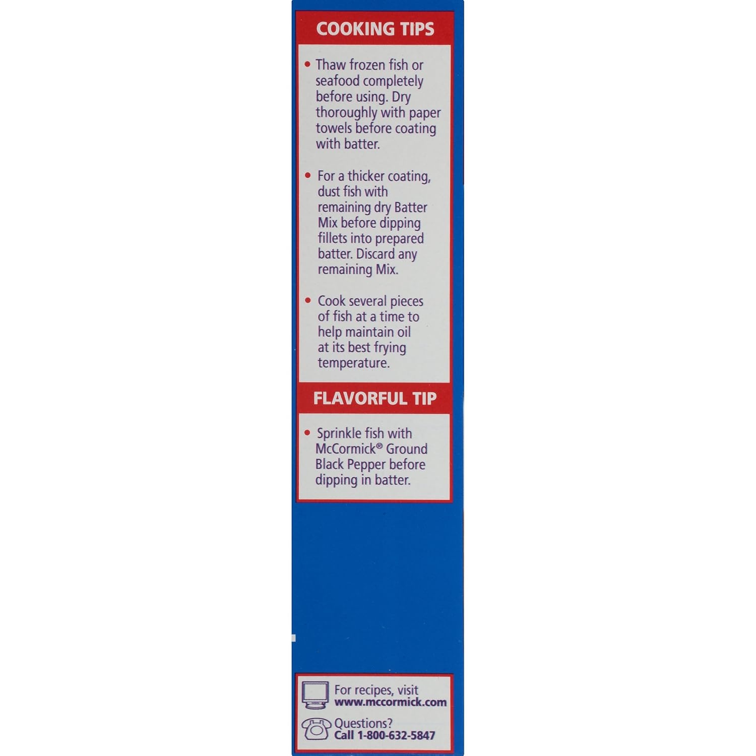 image:imageMcCormick Golden Dipt Fish n Chips Seafood Batter Mix 10 oz Pack of 8