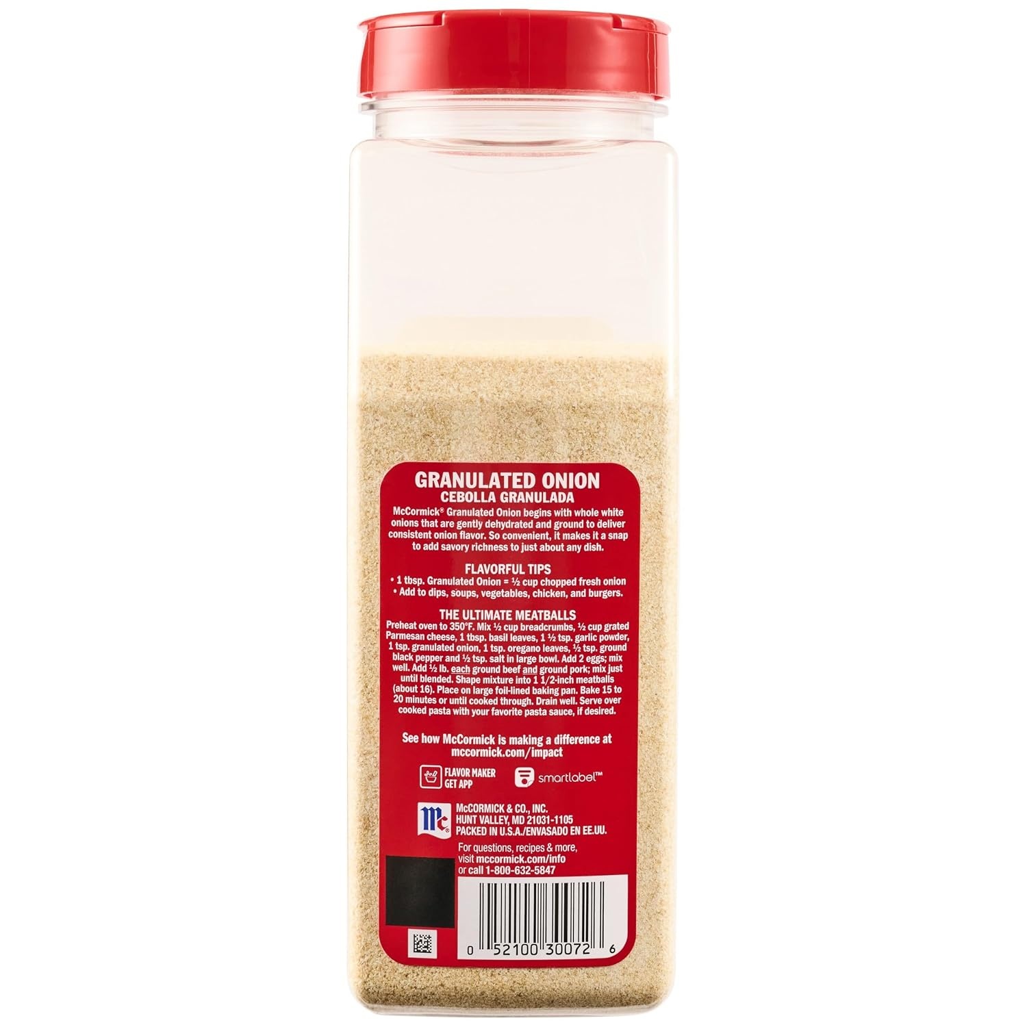 image:imageMcCormick Granulated Onion From Whole White Onions For Bringing Consistent Flavor to Meals amp Recipes 18 oz18 Ounce Pack of 1