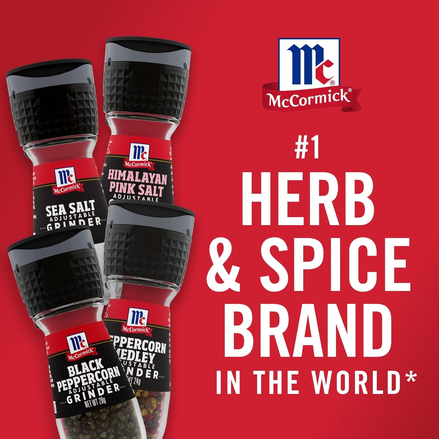 image:imageMcCormick Grinder Essentials Variety Pack Non GMO Varieties Include Black Peppercorn Himalayan Pink Salt Peppercorn Medley amp Sea Salt 647 oz08 Ounce Pack of 1