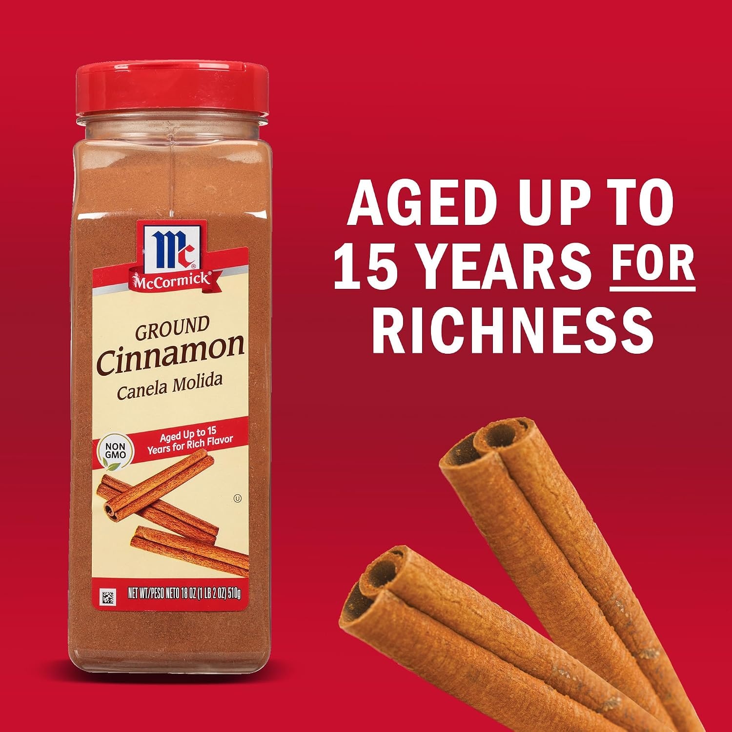image:imageMcCormick Ground Cinnamon 18 oz Pack 118 Ounce Pack of 12