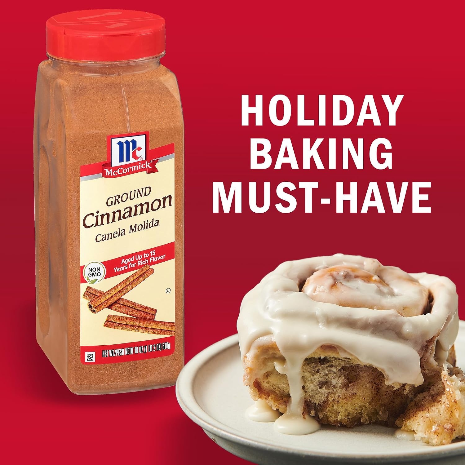 image:imageMcCormick Ground Cinnamon 18 oz Pack 118 Ounce Pack of 12