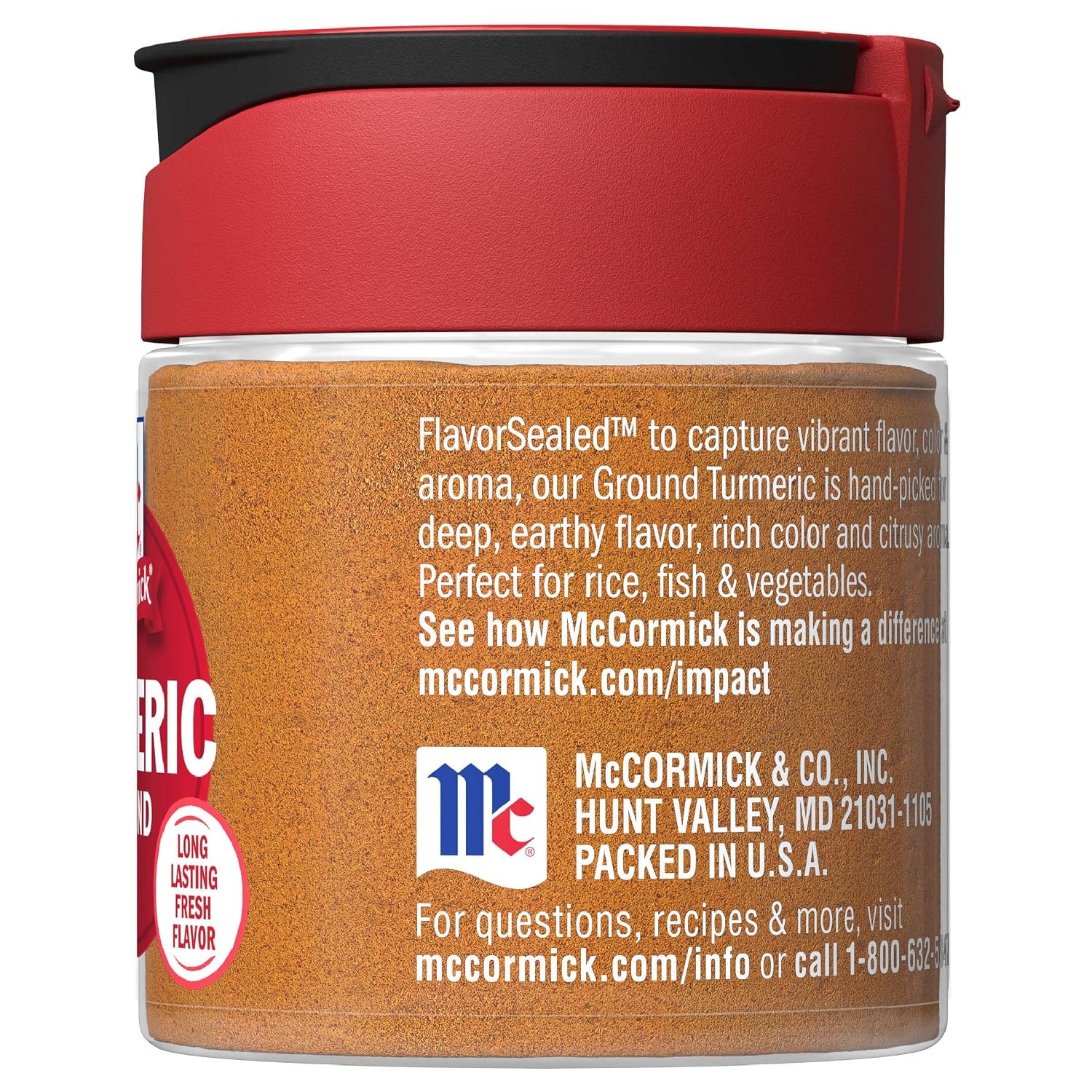 image:imageMcCormick Ground Turmeric 587 oz095 Ounce Pack of 1
