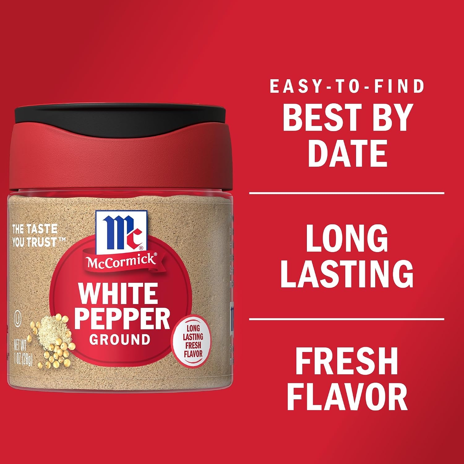 image:imageMcCormick Ground White Pepper 1 oz Pack of 6