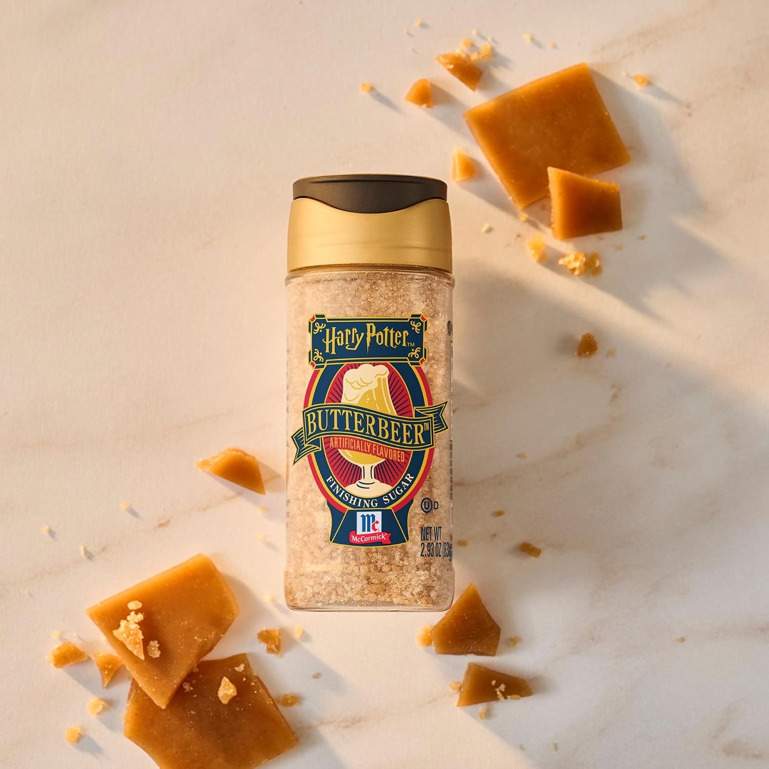 image:imageMcCormick Harry Potter Finishing Sugar Butterbeer Limited Edition Buttery Sweetness of Toffee Sprinkle on Baked Goods or Use as a Rimming Sugar on Beverages 293 oz293 Ounce Pack of 2