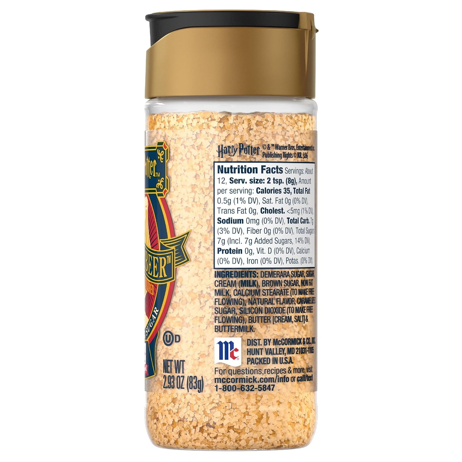 image:imageMcCormick Harry Potter Finishing Sugar Butterbeer Limited Edition Buttery Sweetness of Toffee Sprinkle on Baked Goods or Use as a Rimming Sugar on Beverages 293 oz293 Ounce Pack of 2