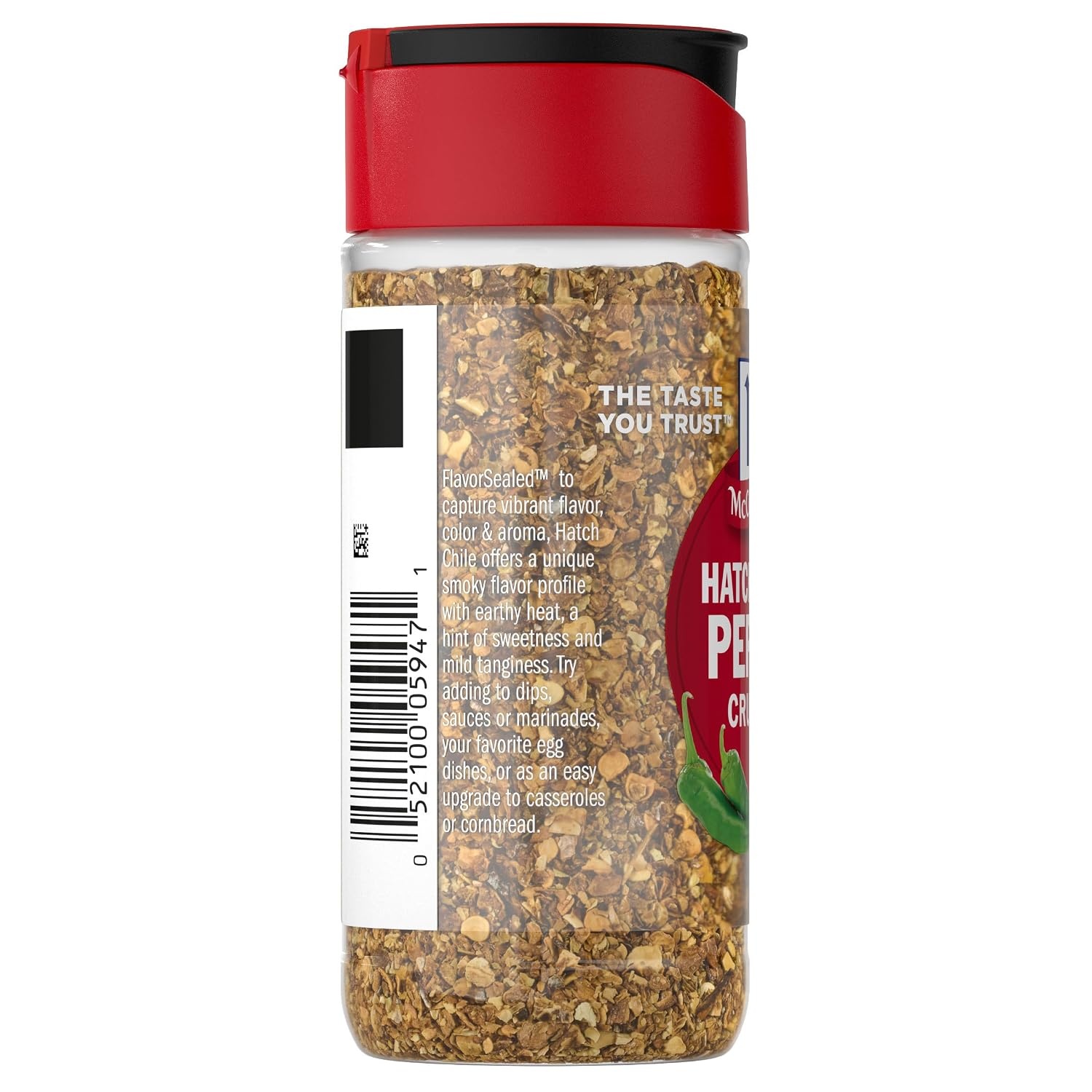 image:imageMcCormick Hatch Chile Pepper Crushed Balanced Smoky Sweet Heat For Salsa Tacos Enchiladas Nachos Guacamole Burgers Scrambled Eggs and More 125 oz Pack of 6