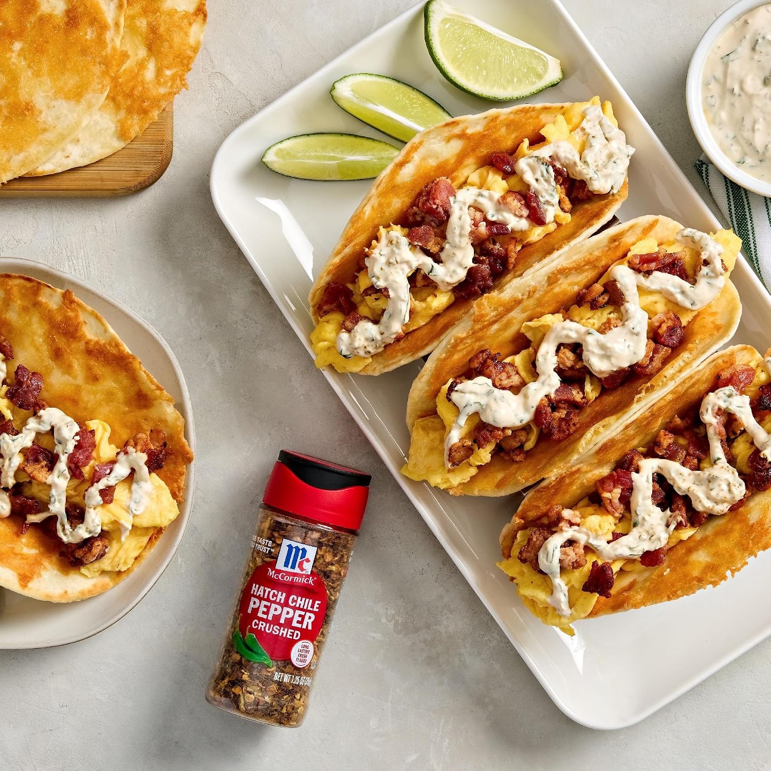 image:imageMcCormick Hatch Chile Pepper Crushed Balanced Smoky Sweet Heat For Salsa Tacos Enchiladas Nachos Guacamole Burgers Scrambled Eggs and More 125 oz Pack of 6
