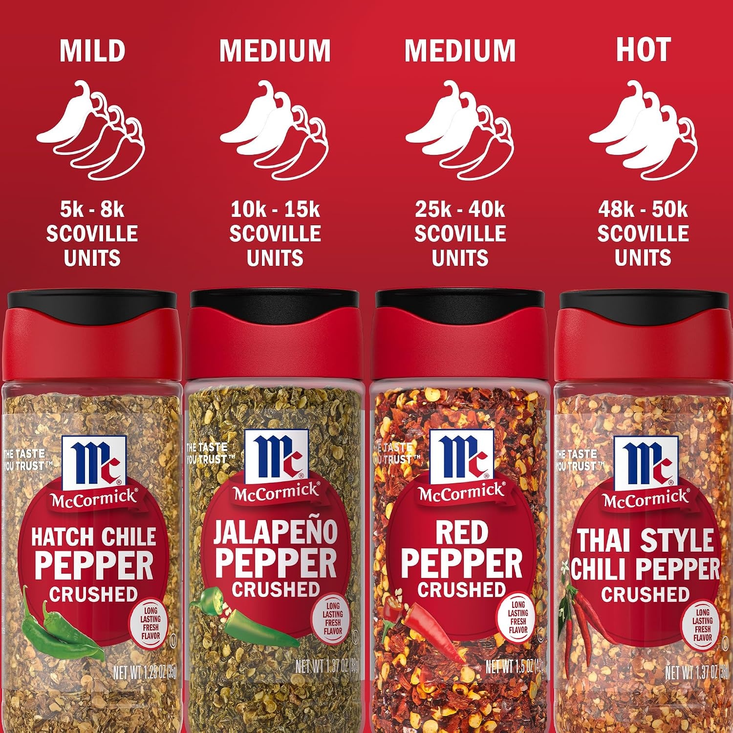 image:imageMcCormick Hatch Chile Pepper Crushed Balanced Smoky Sweet Heat For Salsa Tacos Enchiladas Nachos Guacamole Burgers Scrambled Eggs and More 125 oz Pack of 6