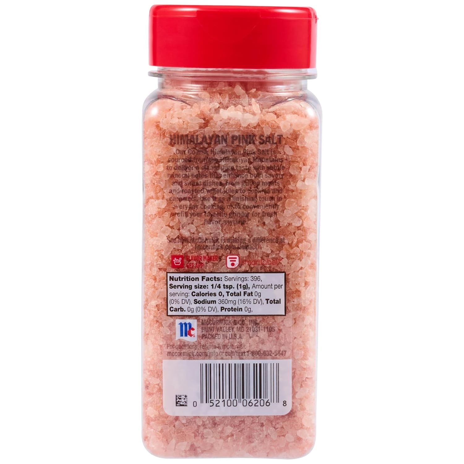 image:imageMcCormick Himalayan Pink Salt Value Size Coarse Rock Salt Trace Minerals Salt Grinder For Grilled Meats Roasted Vegetables Cookies Caramels amp More 14 oz
