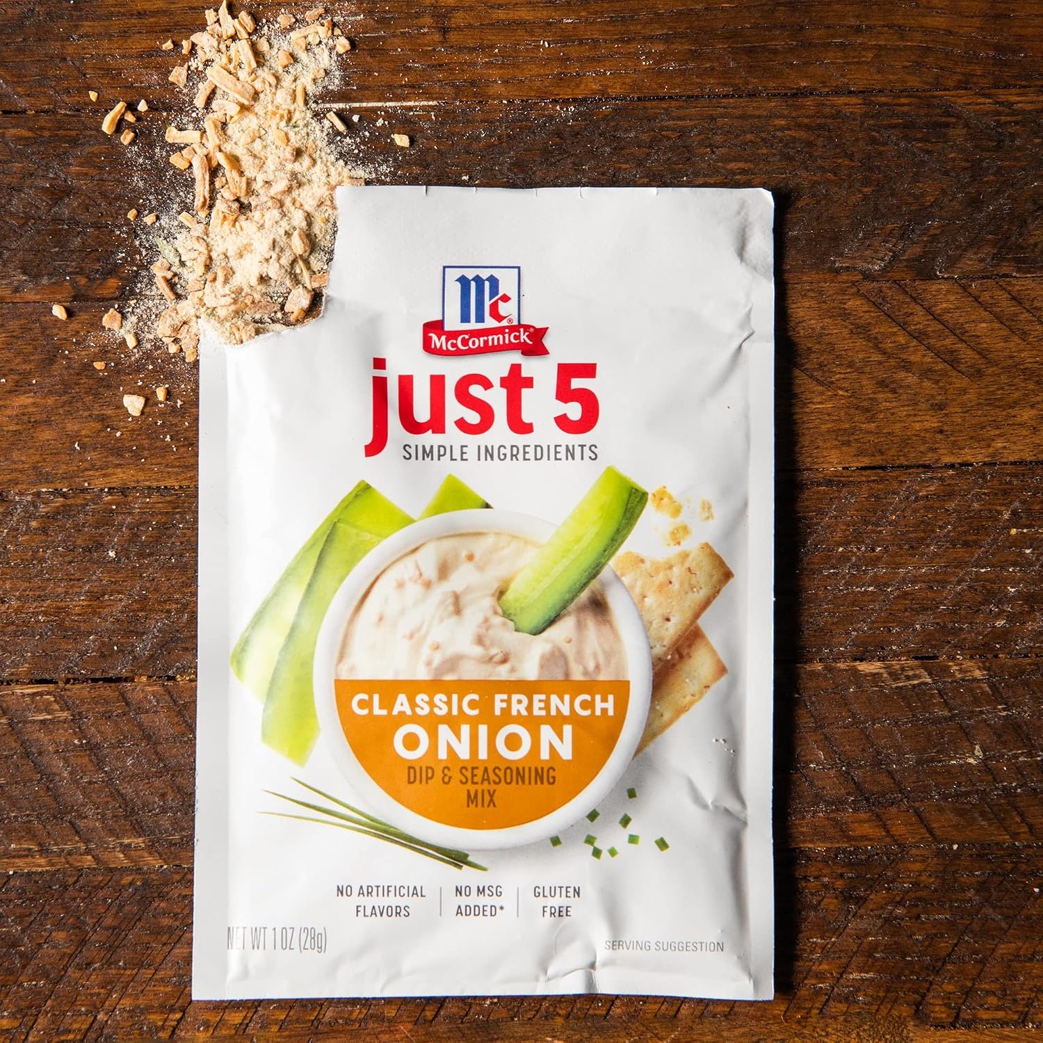 image:imageMcCormick Just 5 Simple Ingredients Classic French Onion Dip amp Seasoning Mix 1 oz Pack of 12Classic French Onion