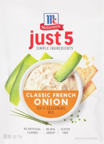 image:imageMcCormick Just 5 Simple Ingredients Classic French Onion Dip amp Seasoning Mix 1 oz Pack of 12Classic French Onion