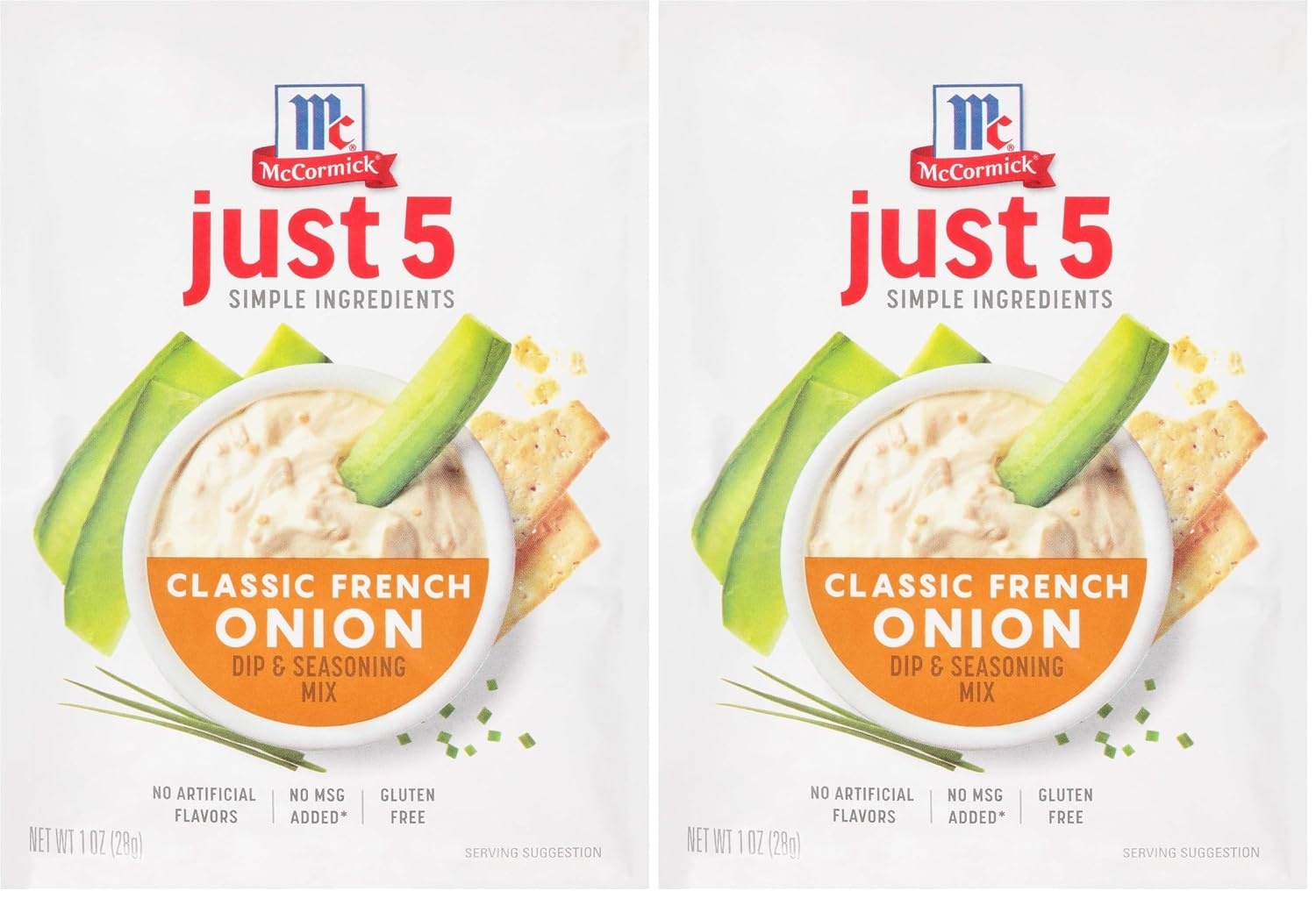 image:imageMcCormick Just 5 Simple Ingredients Classic French Onion Dip amp Seasoning Mix 1 oz Pack of 12Classic French Onion