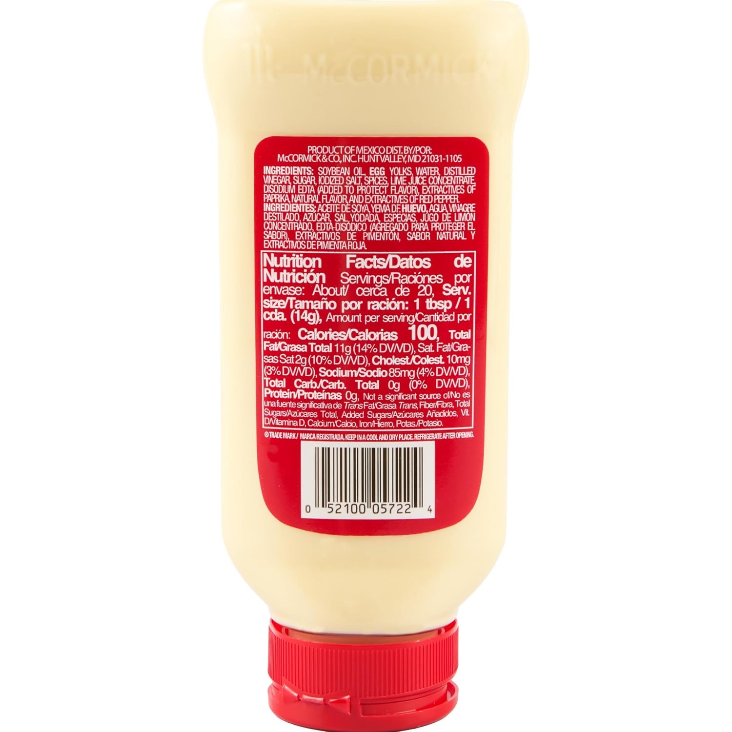 image:imageMcCormick Mayonesa Mayonnaise with Lime Juice 103 fl oz Pack of 6103 Fl Oz Pack of 1
