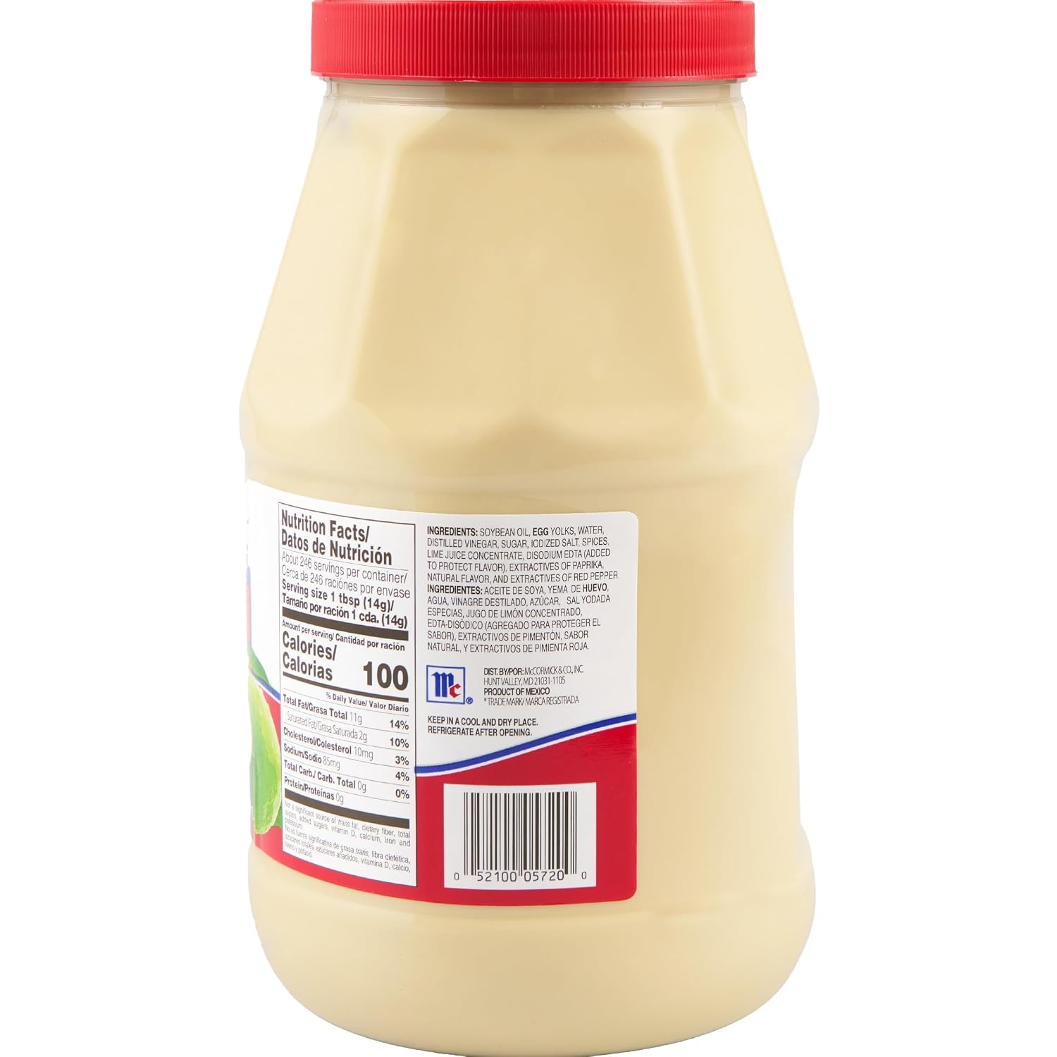 image:imageMcCormick Mayonesa Mayonnaise with Lime Juice 125 fl oz125 Fl Oz Pack of 1