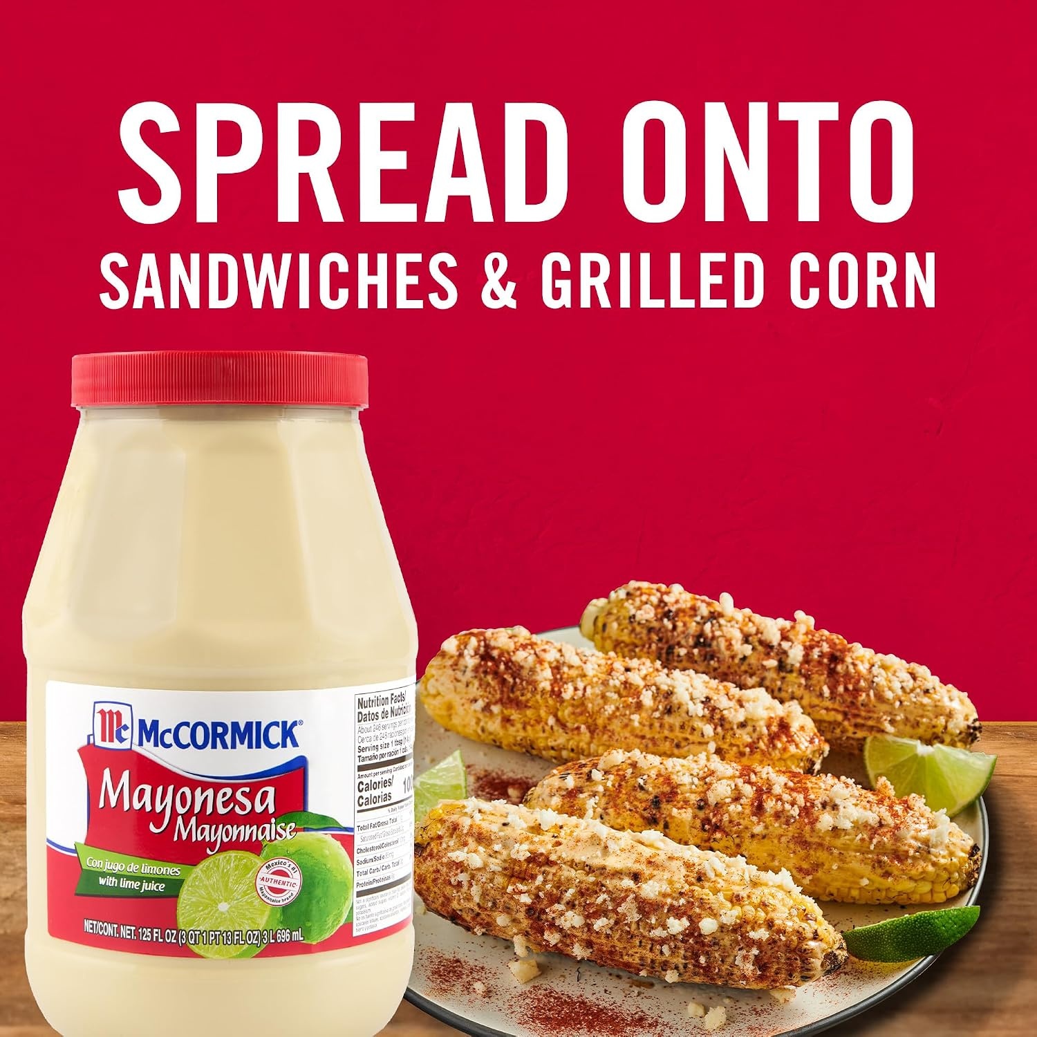 image:imageMcCormick Mayonesa Mayonnaise with Lime Juice 125 fl oz125 Fl Oz Pack of 4