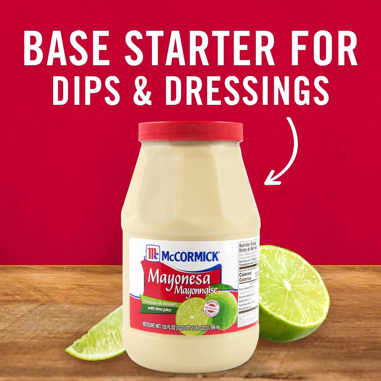 image:imageMcCormick Mayonesa Mayonnaise with Lime Juice 125 fl oz125 Fl Oz Pack of 4