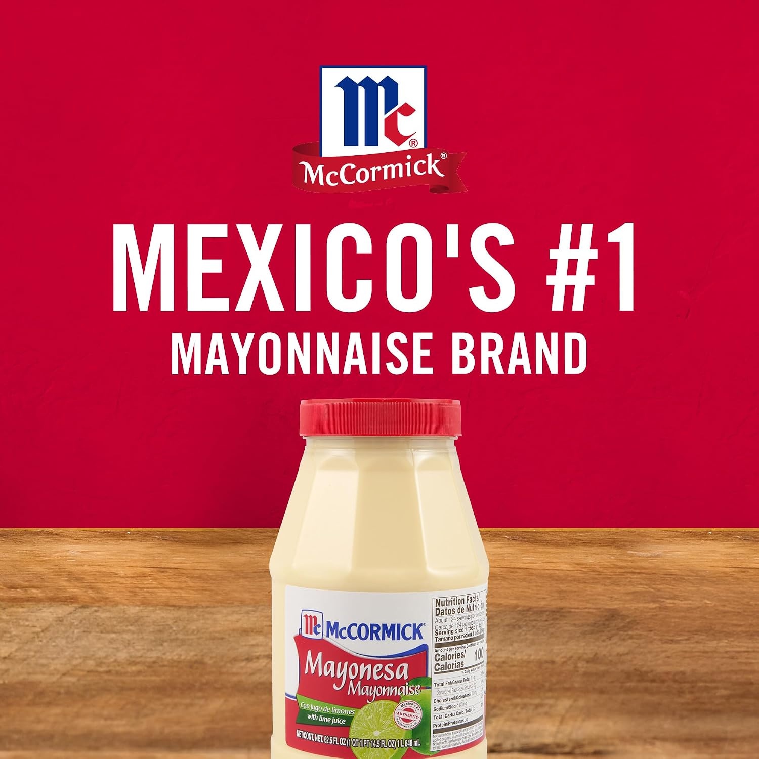 image:imageMcCormick Mayonesa Mayonnaise with Lime Juice 125 fl oz625 Fl Oz Pack of 1