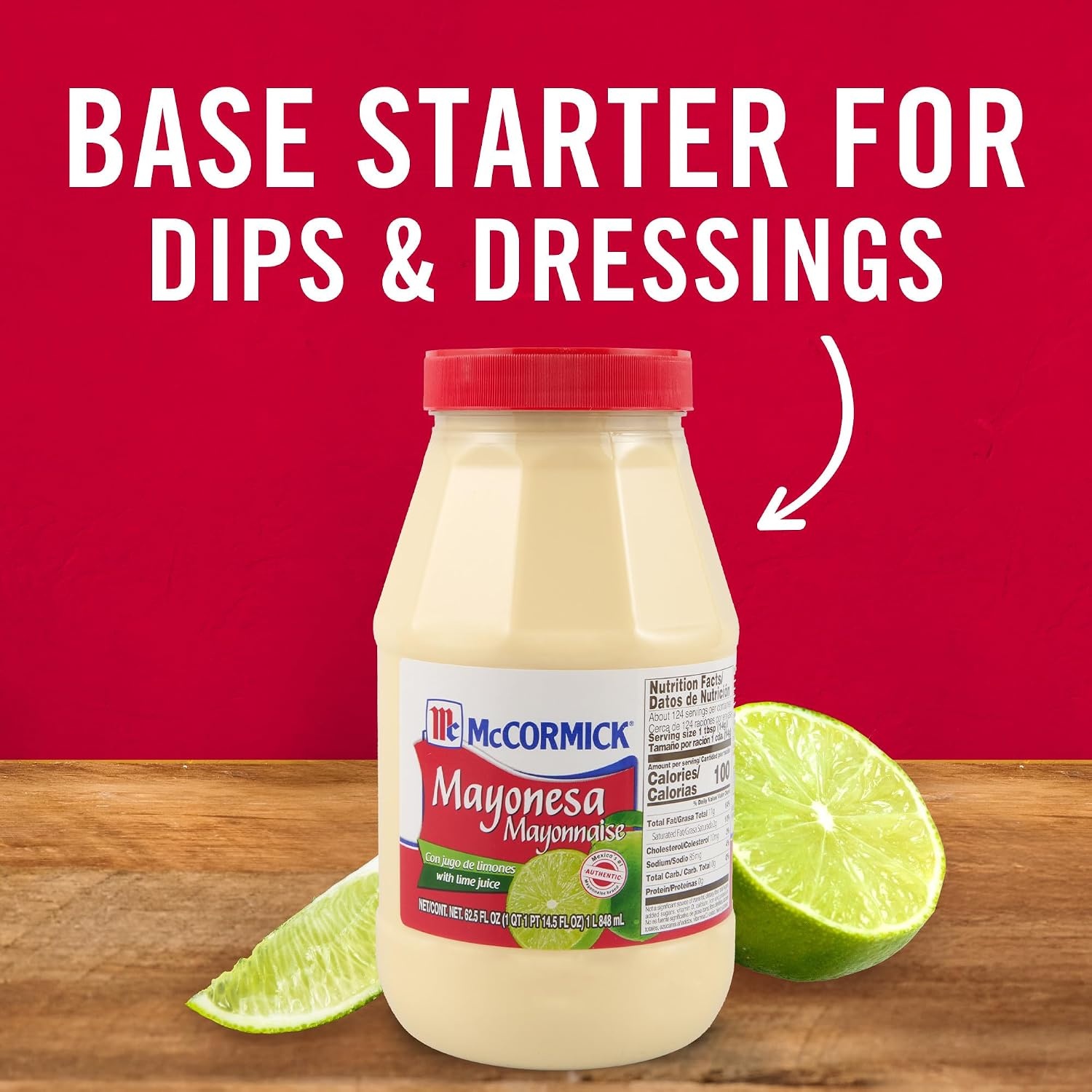 image:imageMcCormick Mayonesa Mayonnaise with Lime Juice 125 fl oz625 Fl Oz Pack of 1