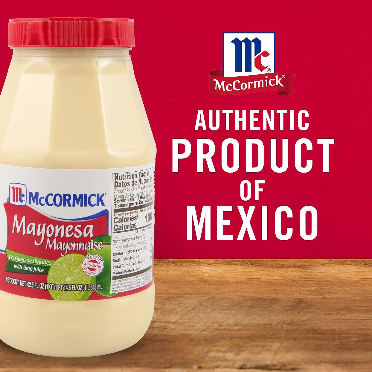 image:imageMcCormick Mayonesa Mayonnaise with Lime Juice 125 fl oz625 Fl Oz Pack of 1