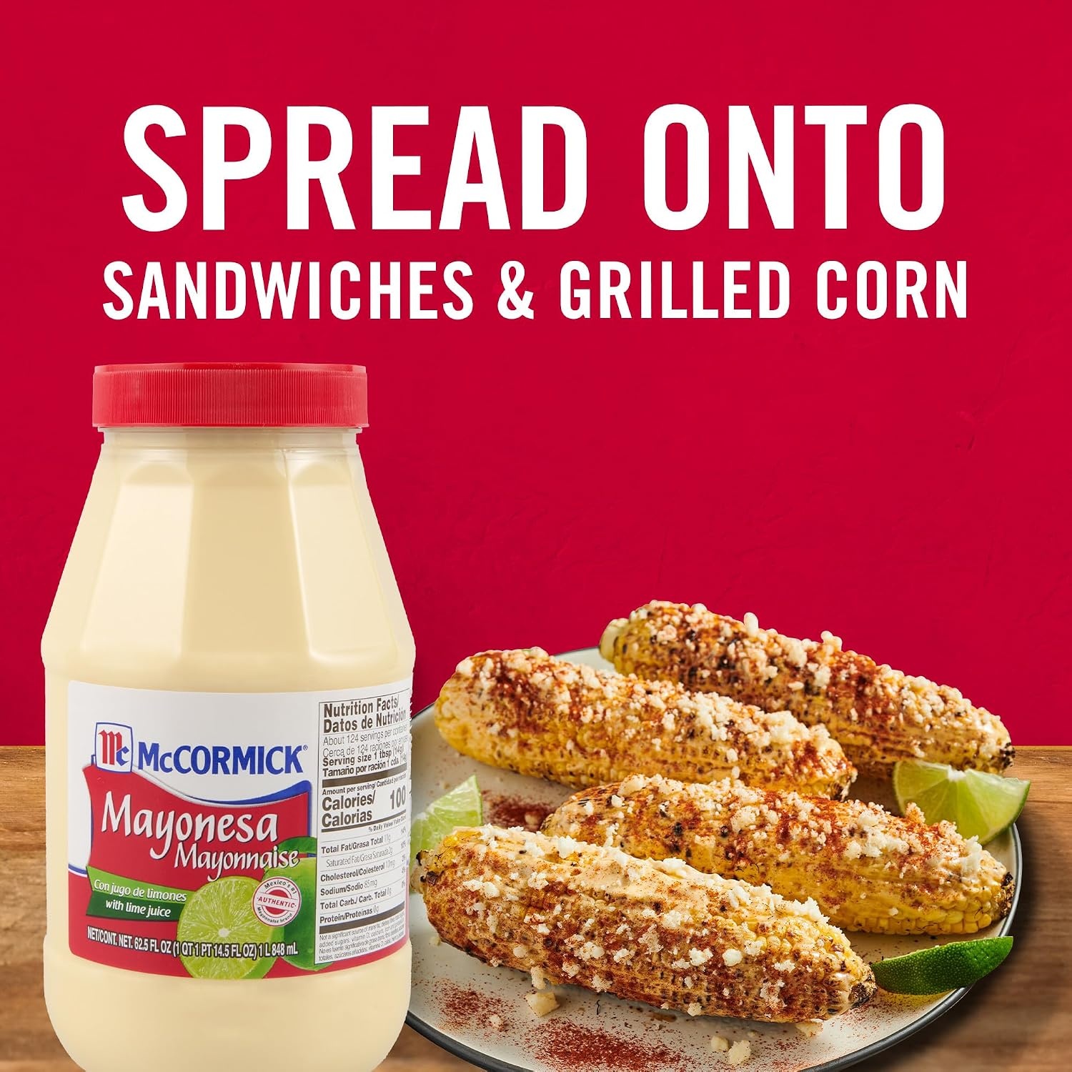 image:imageMcCormick Mayonesa Mayonnaise with Lime Juice 125 fl oz625 Fl Oz Pack of 1