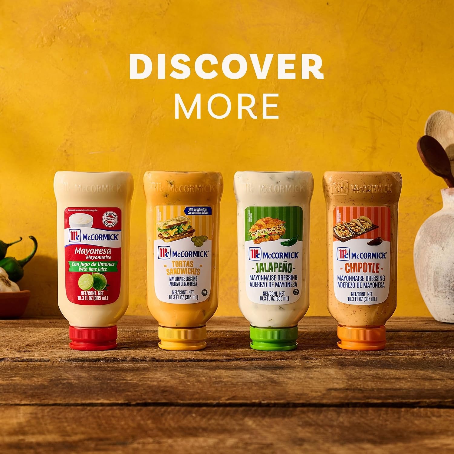 image:imageMcCormick Mayonnaise Dressing Jalapeo A Smooth Spicy Mayo That is a Great Addition to Sandwiches Dips Aioli Cold Salads Tacos and More 103 fl oz Pack of 6103 Fl Oz Pack of 6