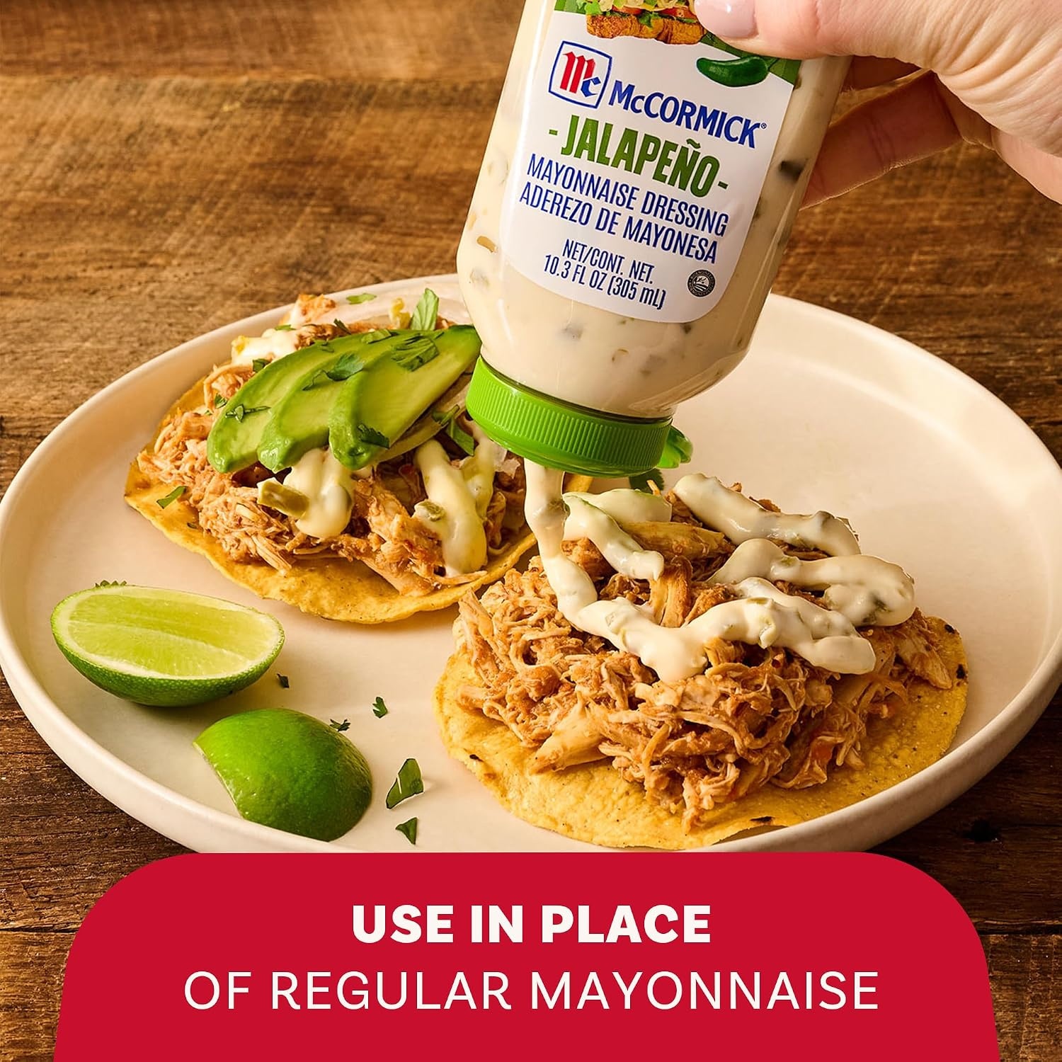 image:imageMcCormick Mayonnaise Dressing Jalapeo A Smooth Spicy Mayo That is a Great Addition to Sandwiches Dips Aioli Cold Salads Tacos and More 103 fl oz Pack of 6103 Fl Oz Pack of 1