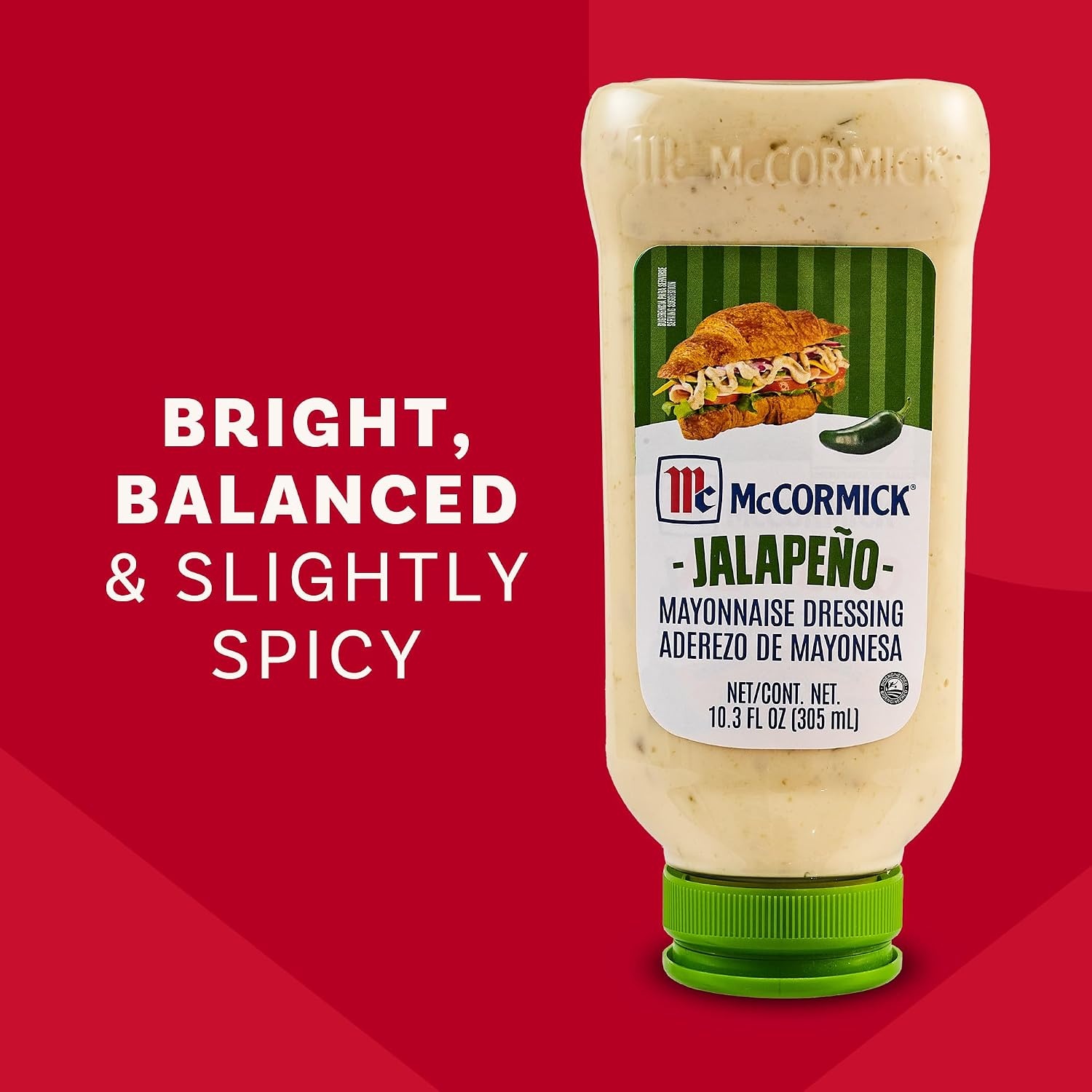 image:imageMcCormick Mayonnaise Dressing Jalapeo A Smooth Spicy Mayo That is a Great Addition to Sandwiches Dips Aioli Cold Salads Tacos and More 103 fl oz Pack of 6103 Fl Oz Pack of 6