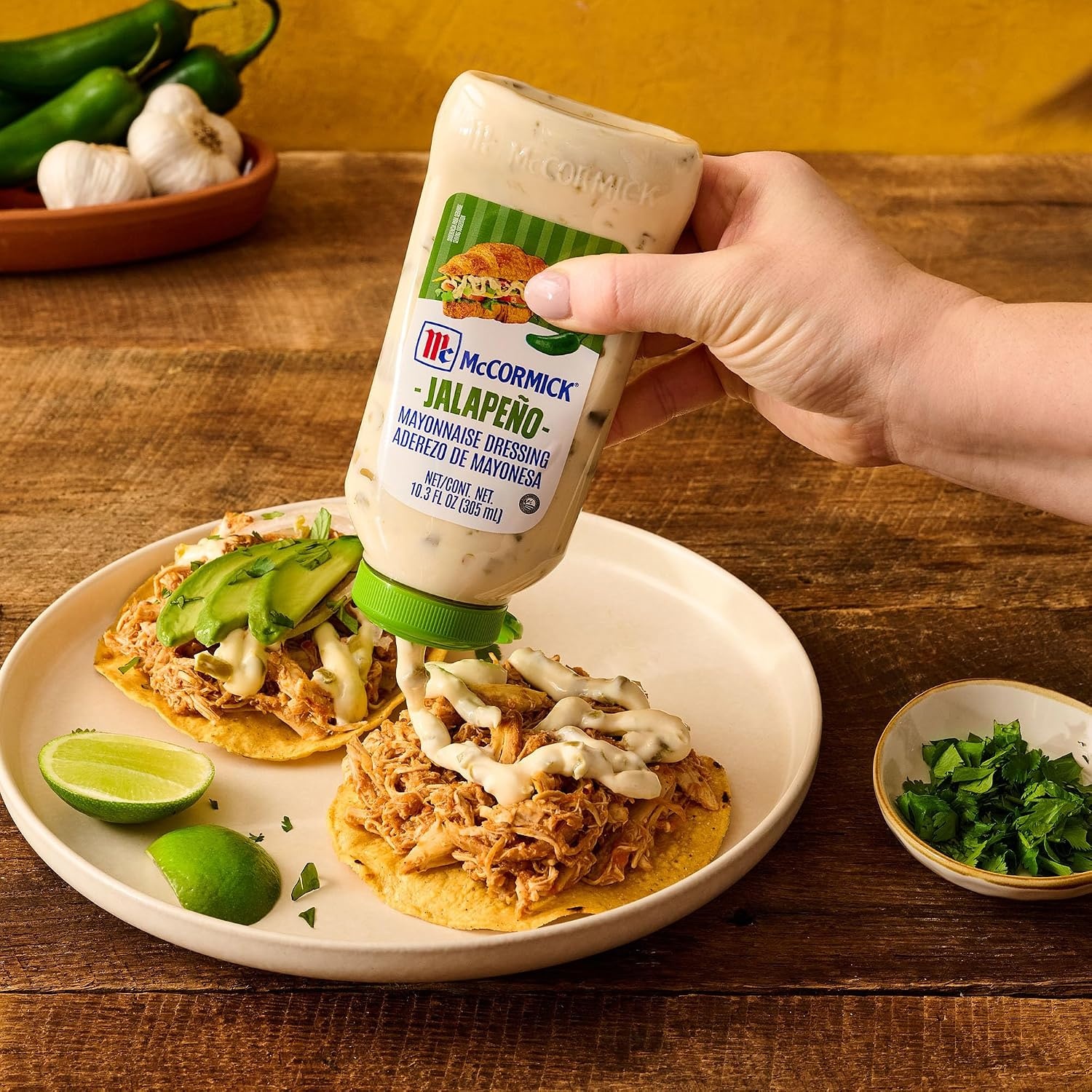 image:imageMcCormick Mayonnaise Dressing Jalapeo A Smooth Spicy Mayo That is a Great Addition to Sandwiches Dips Aioli Cold Salads Tacos and More 103 fl oz Pack of 6103 Fl Oz Pack of 6