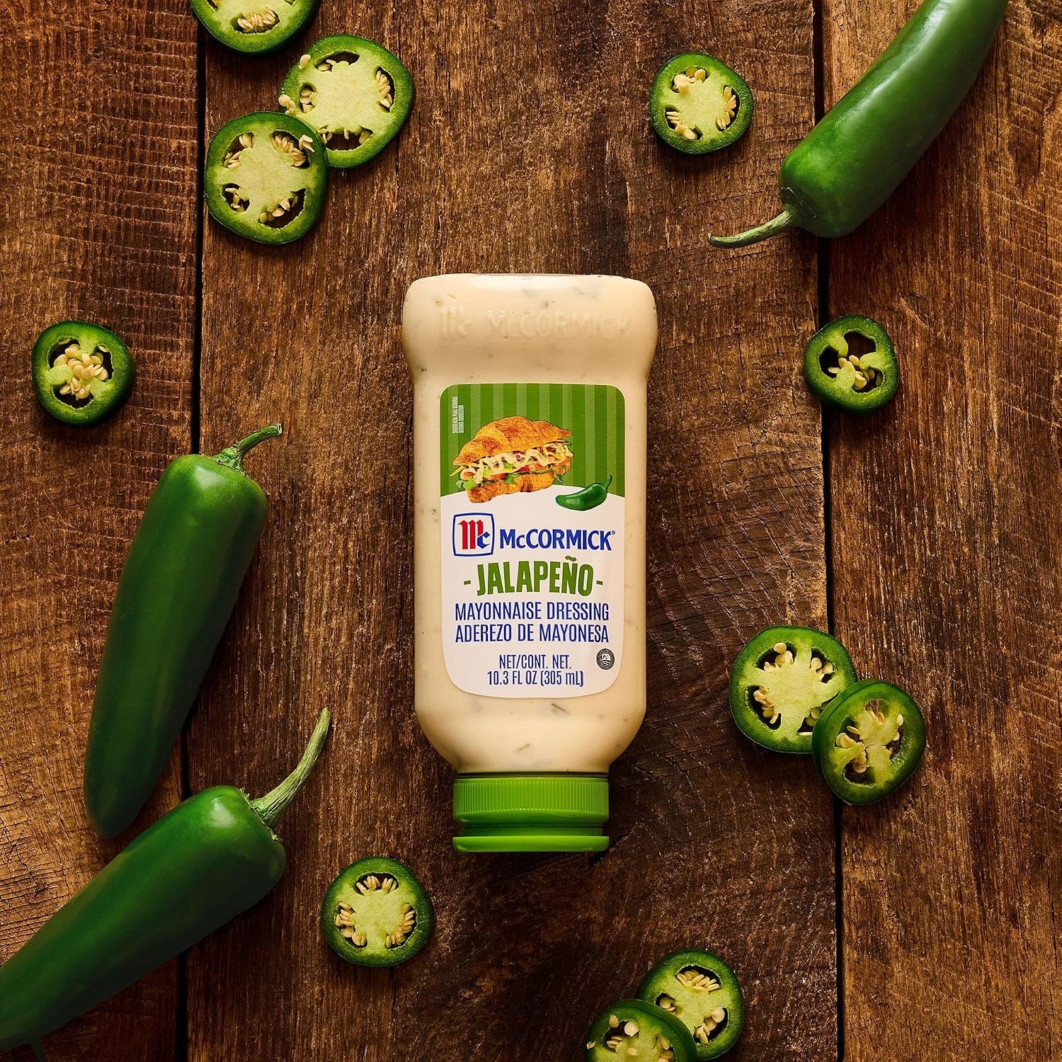image:imageMcCormick Mayonnaise Dressing Jalapeo A Smooth Spicy Mayo That is a Great Addition to Sandwiches Dips Aioli Cold Salads Tacos and More 103 fl oz Pack of 6103 Fl Oz Pack of 1