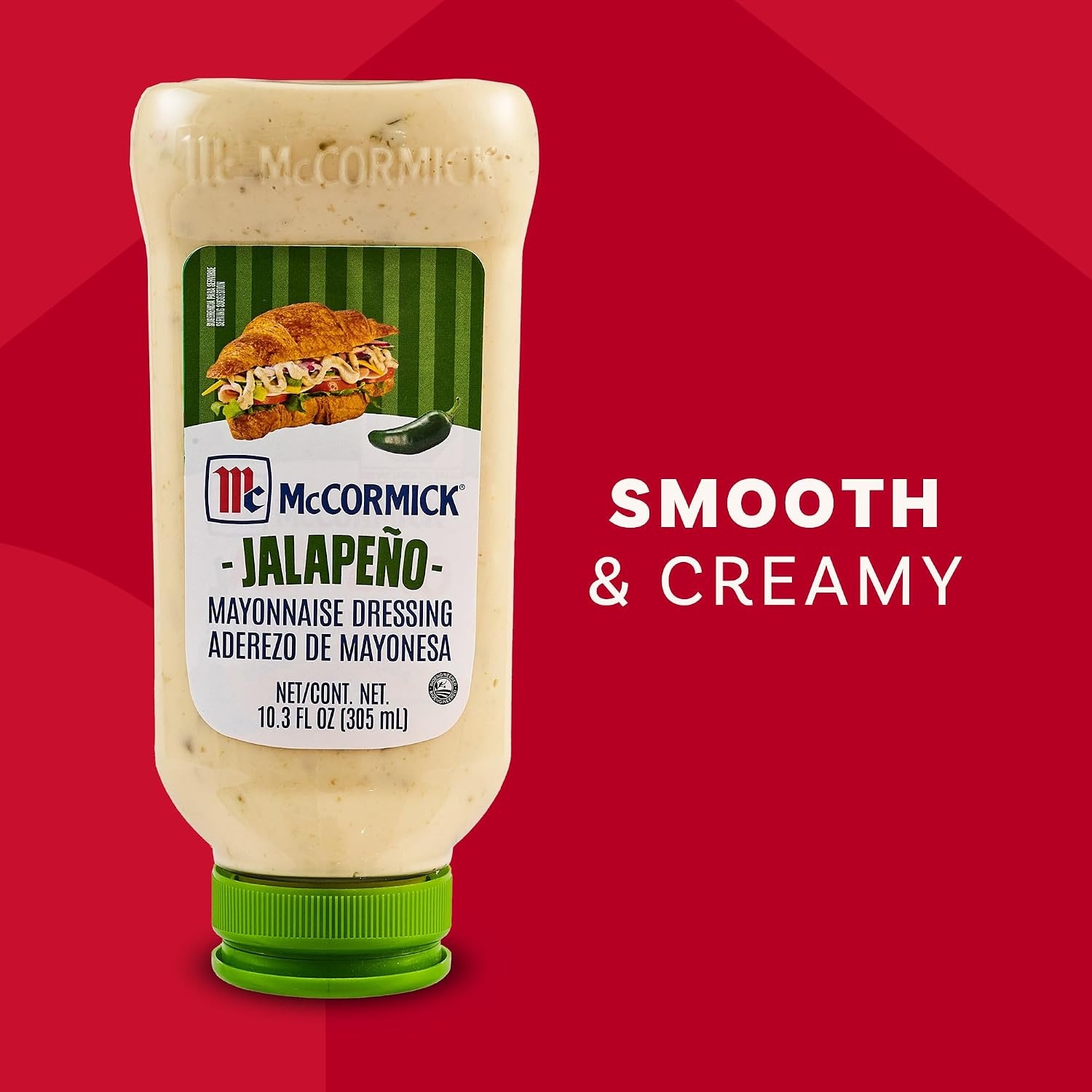 image:imageMcCormick Mayonnaise Dressing Jalapeo A Smooth Spicy Mayo That is a Great Addition to Sandwiches Dips Aioli Cold Salads Tacos and More 103 fl oz Pack of 6103 Fl Oz Pack of 6
